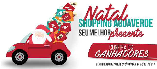 Natal Shopping AguaVerde - Ganhadores